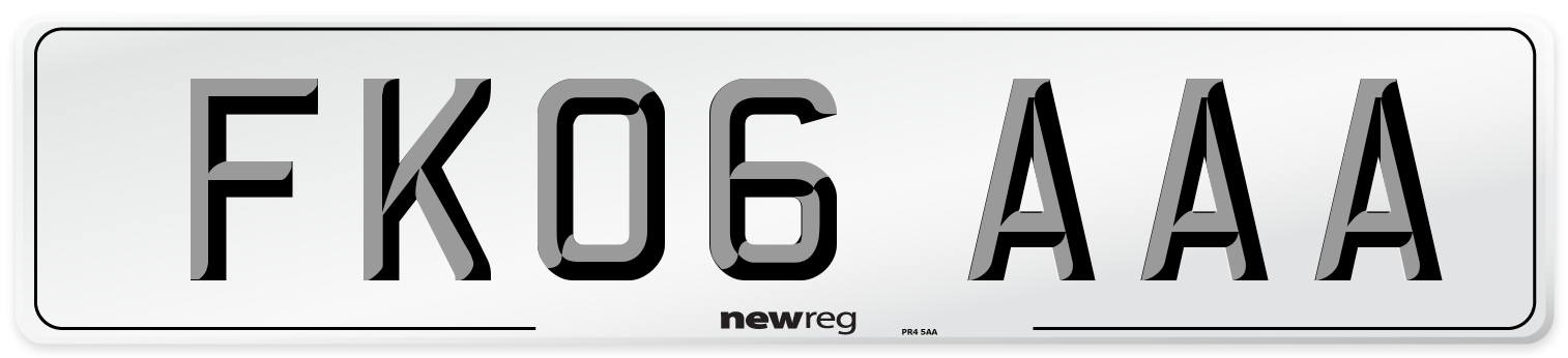 FK06 AAA Number Plate from New Reg